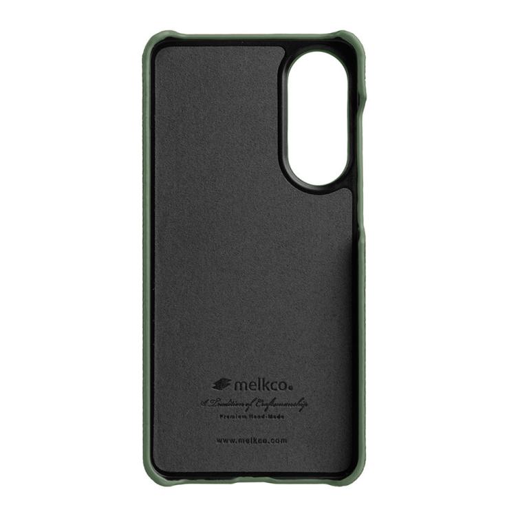 For Samsung Galaxy S25 Edge 5G melkco Litchi Texture Magnetic Half Coverage Genuine Leather Phone Case