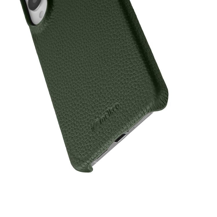 For Samsung Galaxy S25 Edge 5G melkco Litchi Texture Magnetic Half Coverage Genuine Leather Phone Case