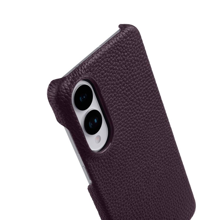 For Samsung Galaxy S25 Edge 5G melkco Litchi Texture Magnetic Half Coverage Genuine Leather Phone Case
