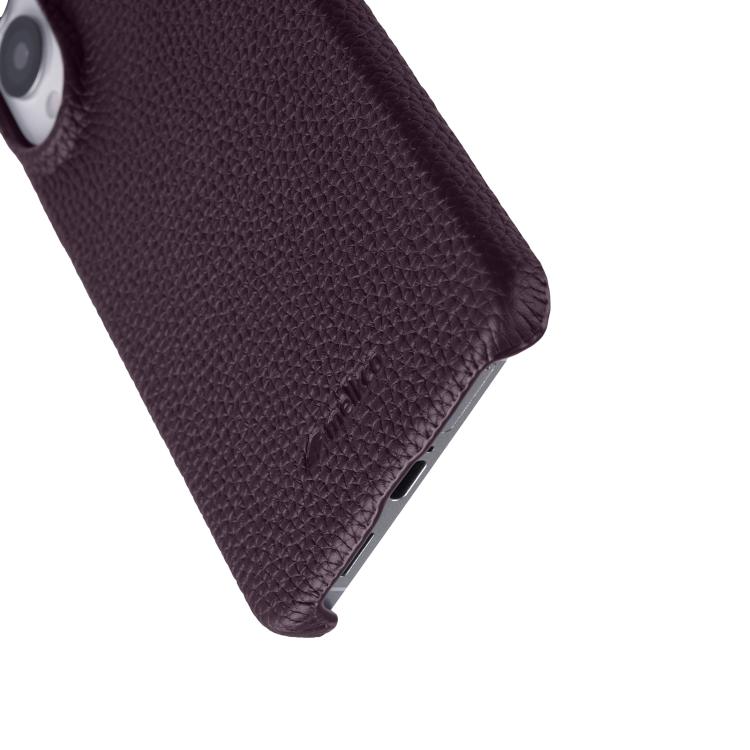 For Samsung Galaxy S25 Edge 5G melkco Litchi Texture Magnetic Half Coverage Genuine Leather Phone Case