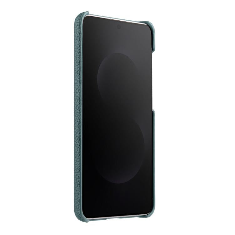 For Samsung Galaxy S25 Edge 5G melkco Litchi Texture Magnetic Half Coverage Genuine Leather Phone Case