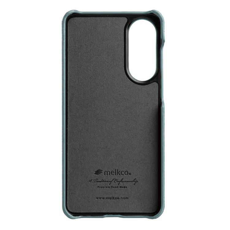For Samsung Galaxy S25 Edge 5G melkco Litchi Texture Magnetic Half Coverage Genuine Leather Phone Case