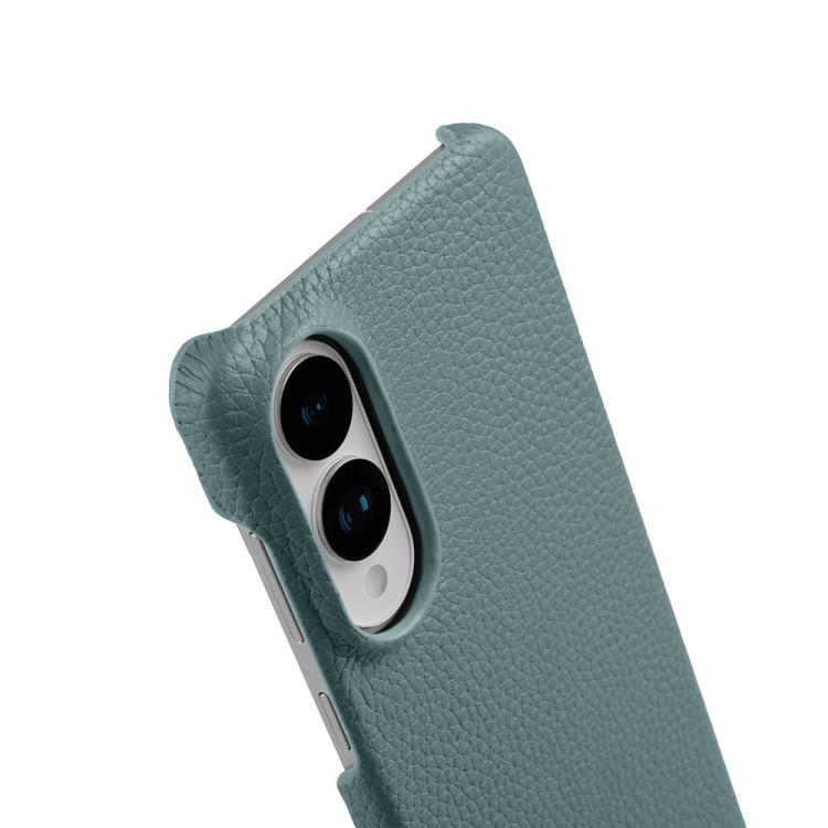 For Samsung Galaxy S25 Edge 5G melkco Litchi Texture Magnetic Half Coverage Genuine Leather Phone Case