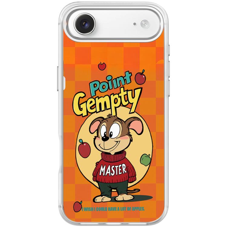 For iPhone Air Red Green Apple Dog Pattern Magnetic Phone Case