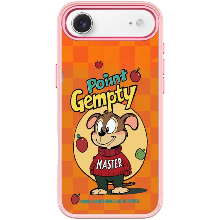 For iPhone Air Red Green Apple Dog Pattern Magnetic Phone Case