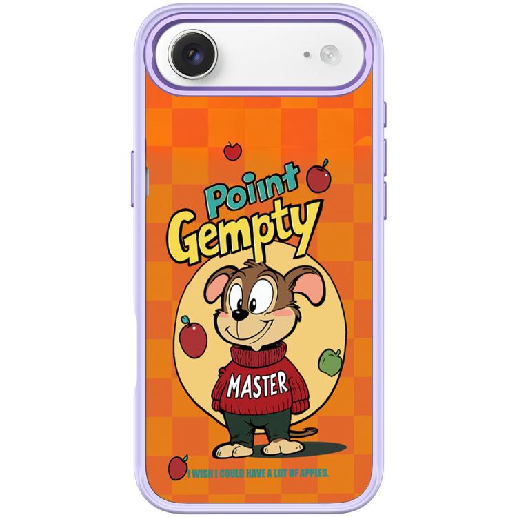For iPhone Air Red Green Apple Dog Pattern Magnetic Phone Case