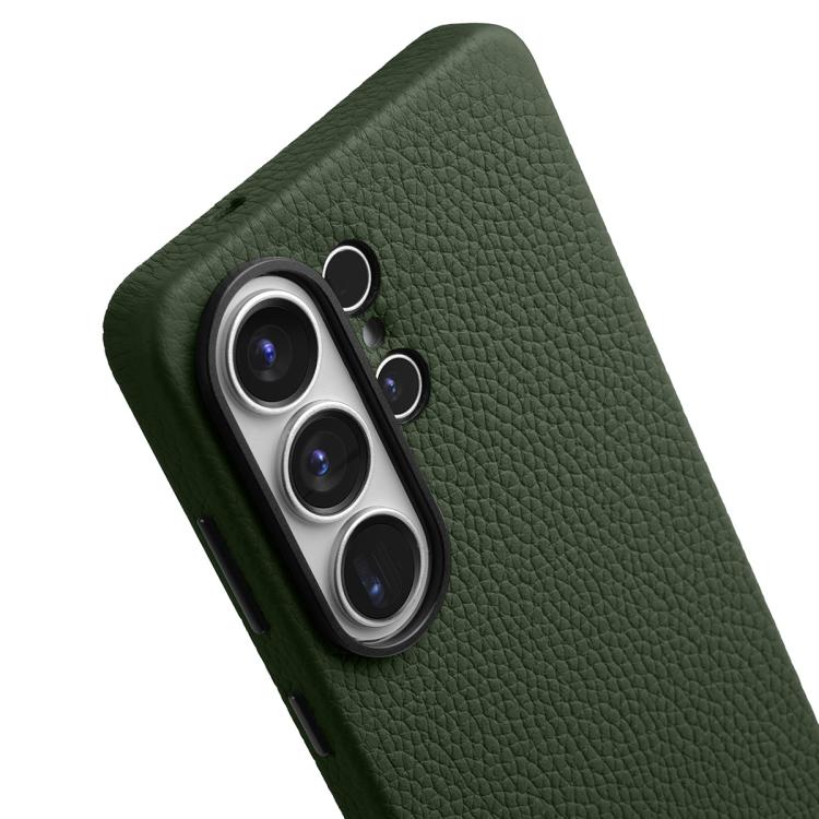 For Samsung Galaxy S26 Ultra 5G melkco Litchi Texture Magnetic Full Coverage Genuine Leather Phone Case