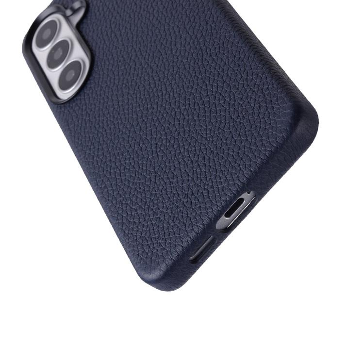 For Samsung Galaxy S25 5G melkco Litchi Texture Magnetic Full Coverage Genuine Leather Phone Case