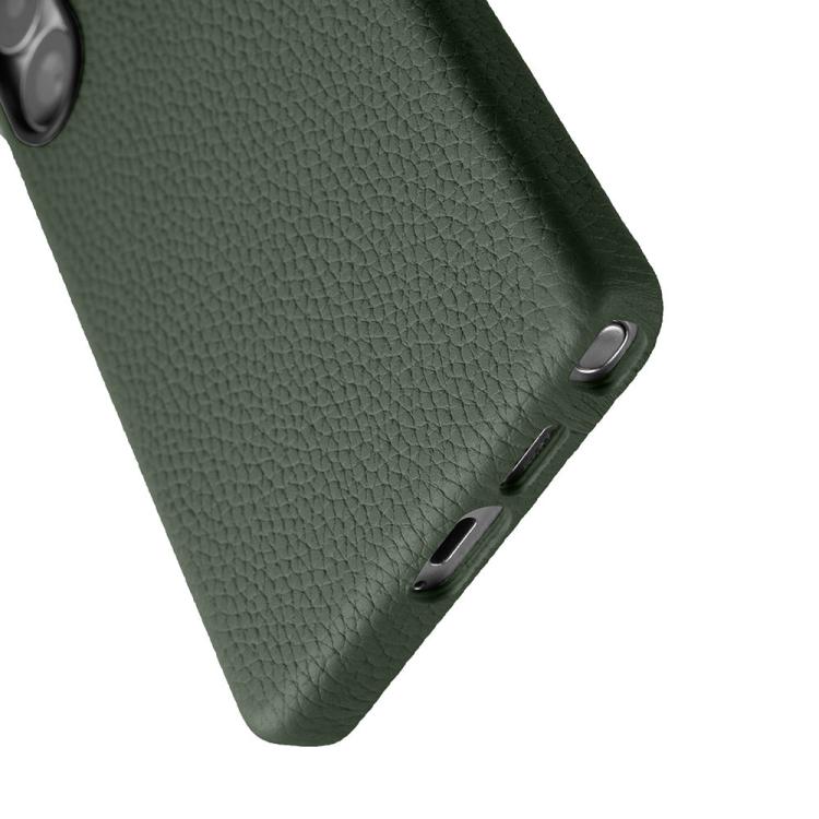For Samsung Galaxy S25 Ultra 5G melkco Litchi Texture Magnetic Full Coverage Genuine Leather Phone Case