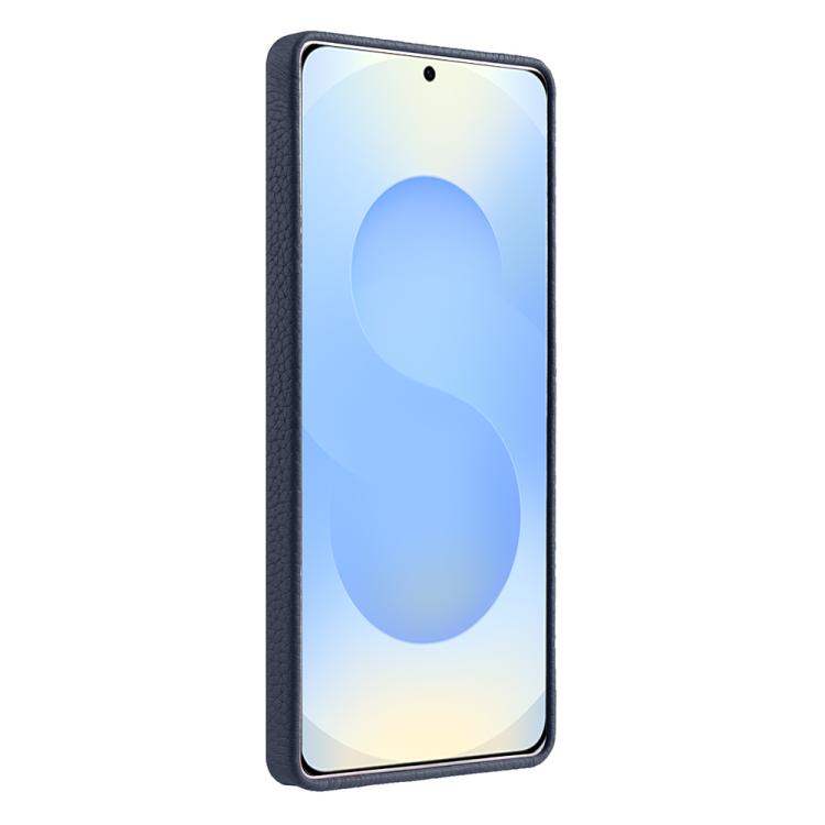 For Samsung Galaxy S25 Ultra 5G melkco Litchi Texture Magnetic Full Coverage Genuine Leather Phone Case