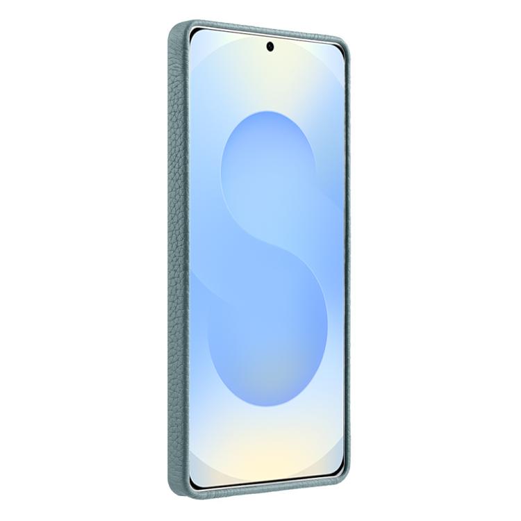 For Samsung Galaxy S25 Ultra 5G melkco Litchi Texture Magnetic Full Coverage Genuine Leather Phone Case