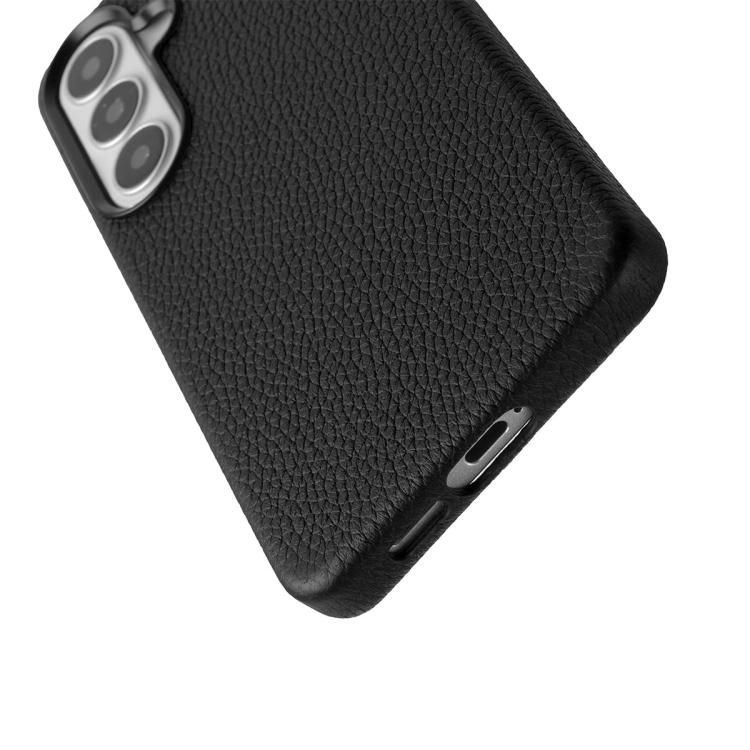 For Samsung Galaxy S26+ 5G melkco Litchi Texture Magnetic Full Coverage Genuine Leather Phone Case