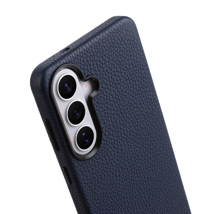 For Samsung Galaxy S26+ 5G melkco Litchi Texture Magnetic Full Coverage Genuine Leather Phone Case