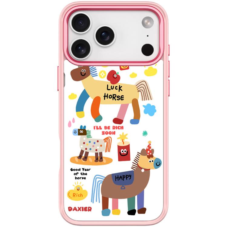For iPhone 17 Pro Get Rich Immediately Pattern Magnetic Phone Case