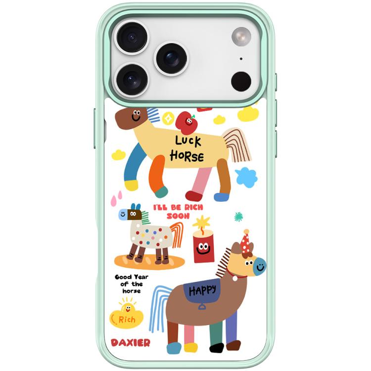 For iPhone 17 Pro Get Rich Immediately Pattern Magnetic Phone Case