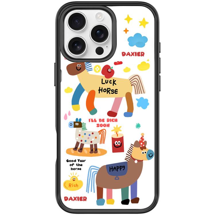 For iPhone 16 Pro Get Rich Immediately Pattern Magnetic Phone Case