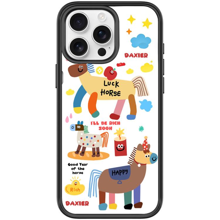 For iPhone 15 Pro Max Get Rich Immediately Pattern Magnetic Phone Case