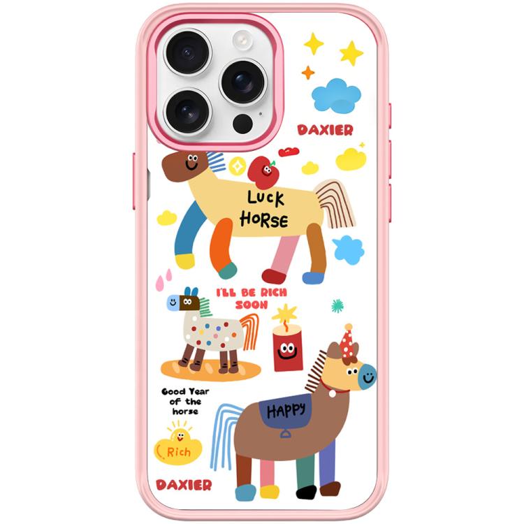 For iPhone 15 Pro Max Get Rich Immediately Pattern Magnetic Phone Case