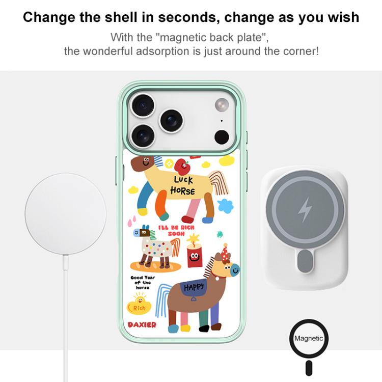 For iPhone Air Get Rich Immediately Pattern Magnetic Phone Case