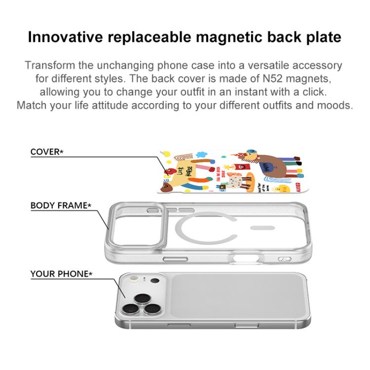 For iPhone Air Get Rich Immediately Pattern Magnetic Phone Case