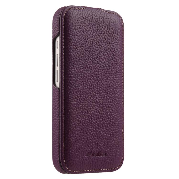 For iPhone 17 melkco Litchi Texture Vertical Flip Magnetic Genuine Leather Phone Case