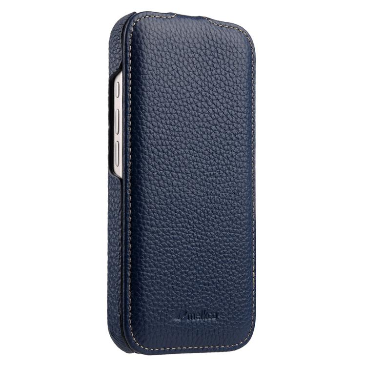 For iPhone 17 melkco Litchi Texture Vertical Flip Magnetic Genuine Leather Phone Case