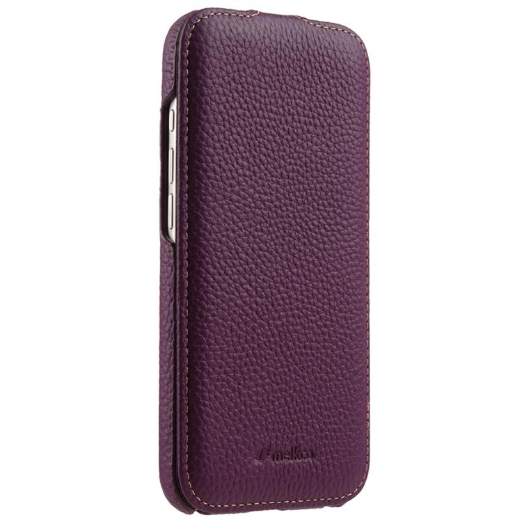 For iPhone Air melkco Litchi Texture Vertical Flip Magnetic Genuine Leather Phone Case