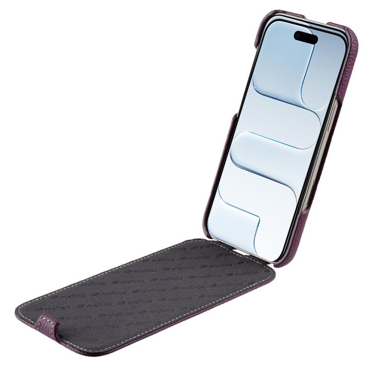 For iPhone Air melkco Litchi Texture Vertical Flip Magnetic Genuine Leather Phone Case