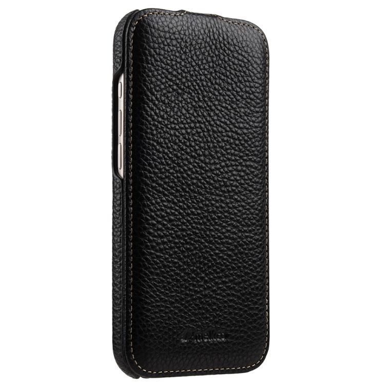For iPhone Air melkco Litchi Texture Vertical Flip Magnetic Genuine Leather Phone Case