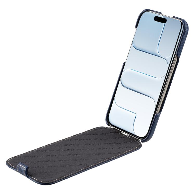 For iPhone Air melkco Litchi Texture Vertical Flip Magnetic Genuine Leather Phone Case