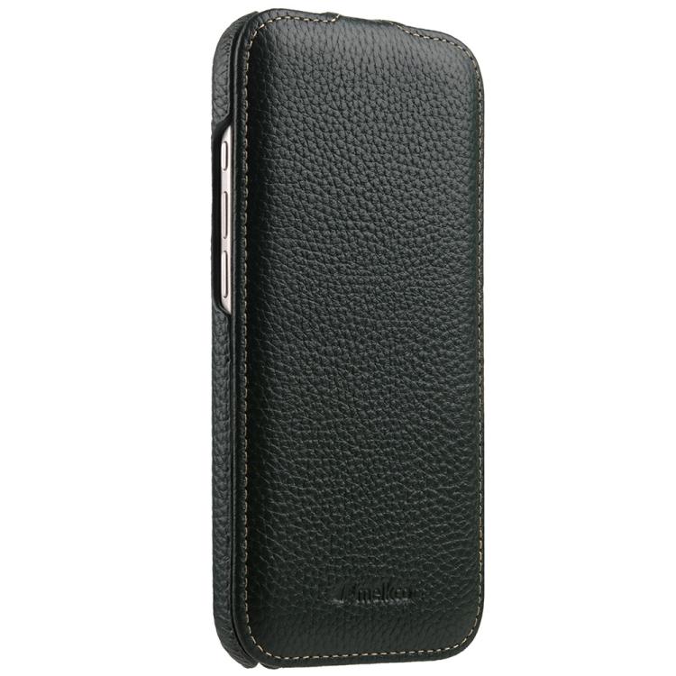 For iPhone Air melkco Litchi Texture Vertical Flip Magnetic Genuine Leather Phone Case
