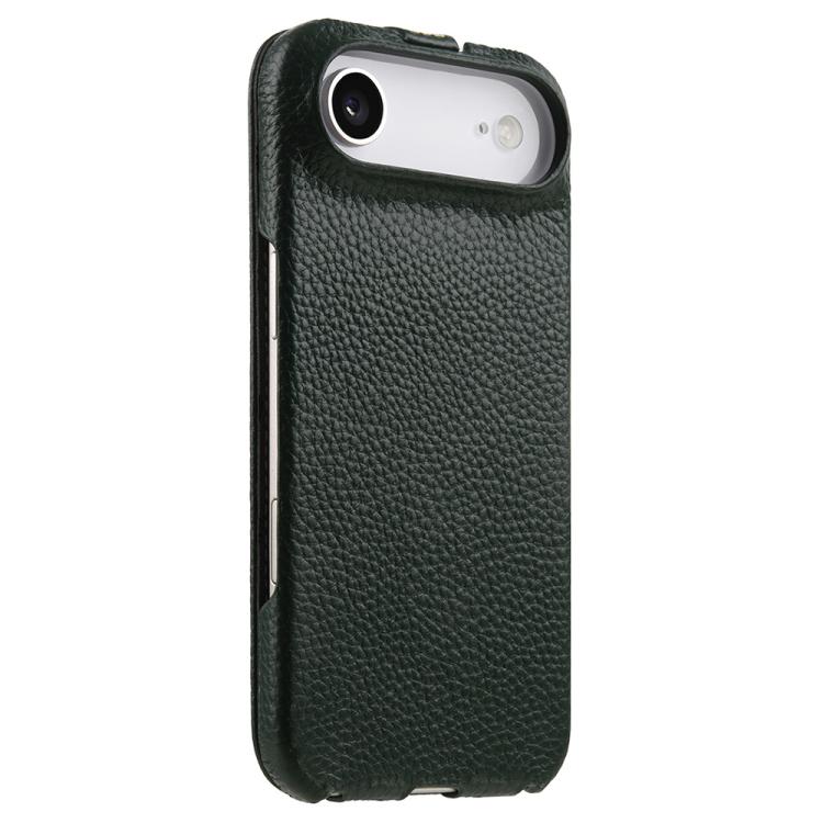 For iPhone Air melkco Litchi Texture Vertical Flip Magnetic Genuine Leather Phone Case