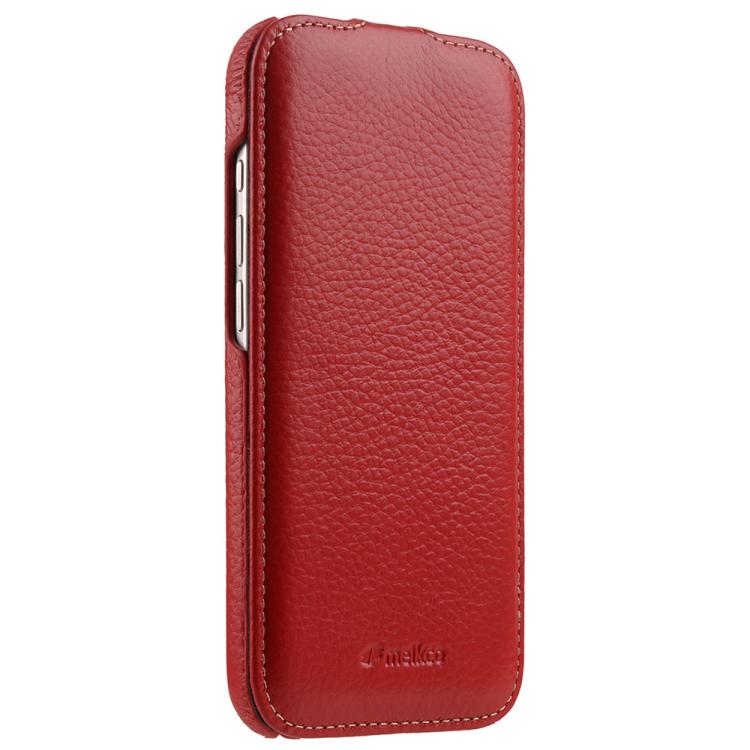 For iPhone Air melkco Litchi Texture Vertical Flip Magnetic Genuine Leather Phone Case