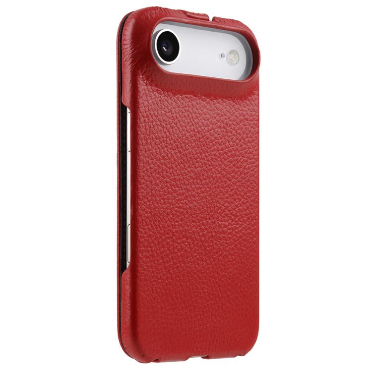 For iPhone Air melkco Litchi Texture Vertical Flip Magnetic Genuine Leather Phone Case