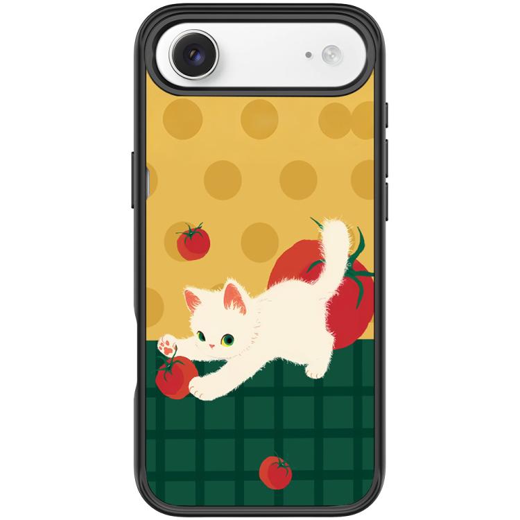 For iPhone Air Tomato Cat Pattern Magnetic Phone Case