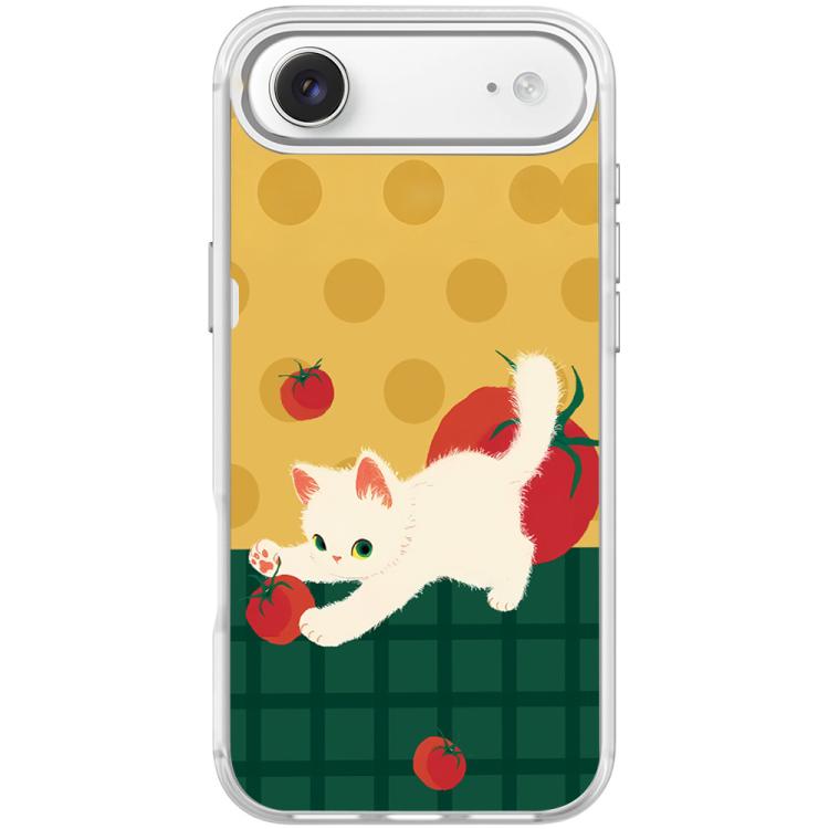 For iPhone Air Tomato Cat Pattern Magnetic Phone Case
