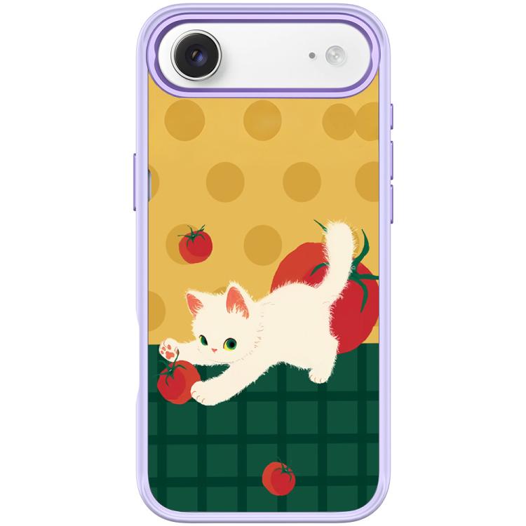 For iPhone Air Tomato Cat Pattern Magnetic Phone Case