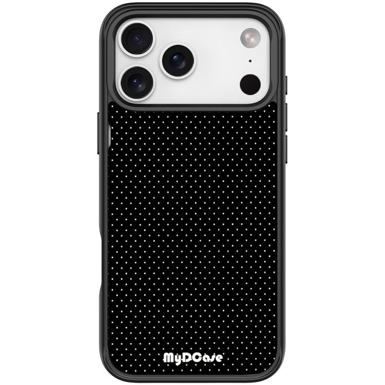 For iPhone 17 Pro Black Dots Pattern Magnetic Phone Case