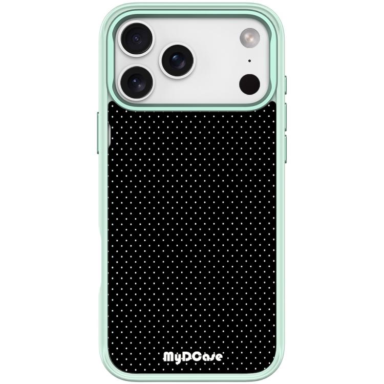 For iPhone 17 Pro Black Dots Pattern Magnetic Phone Case