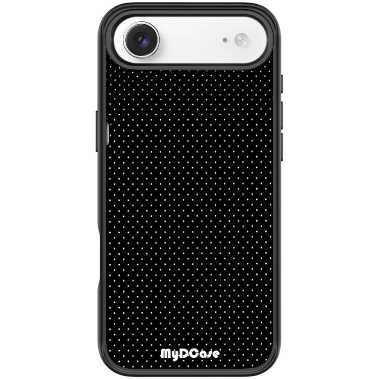 For iPhone Air Black Dots Pattern Magnetic Phone Case