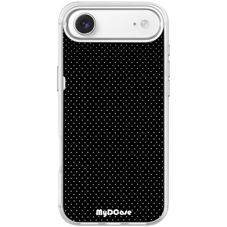 For iPhone Air Black Dots Pattern Magnetic Phone Case