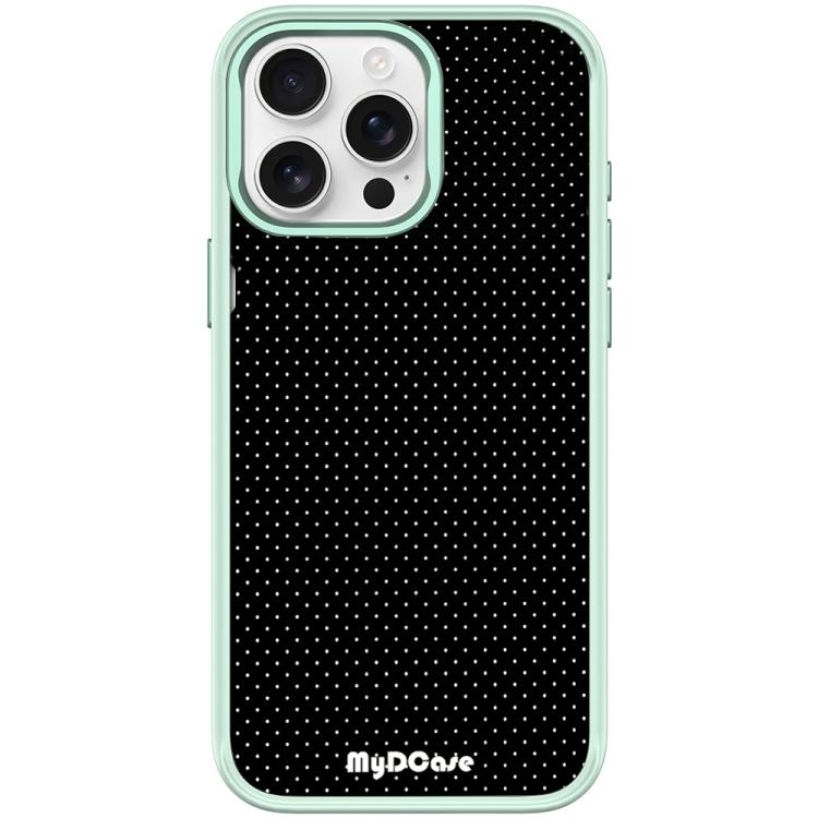 For iPhone 15 Pro Max Black Dots Pattern Magnetic Phone Case