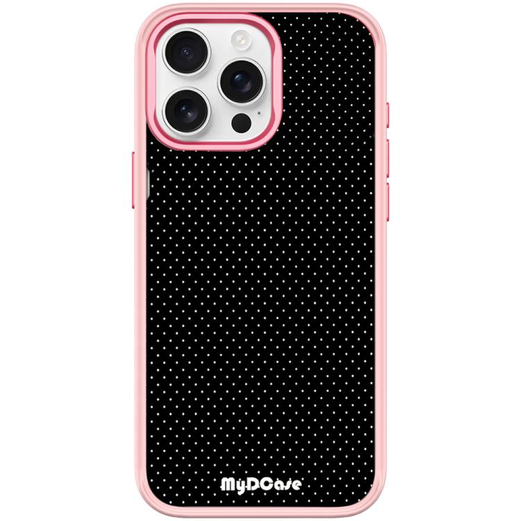 For iPhone 15 Pro Black Dots Pattern Magnetic Phone Case