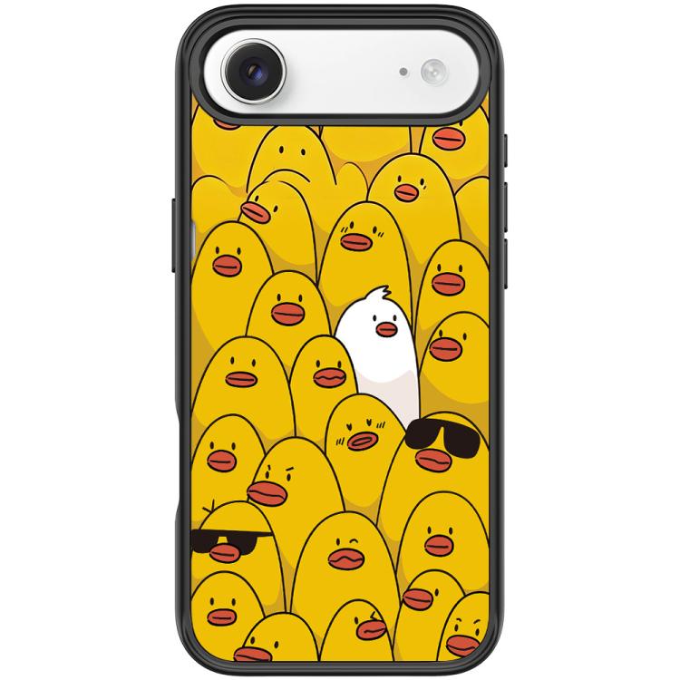 For iPhone Air Yellow Duck Pattern Magnetic Phone Case