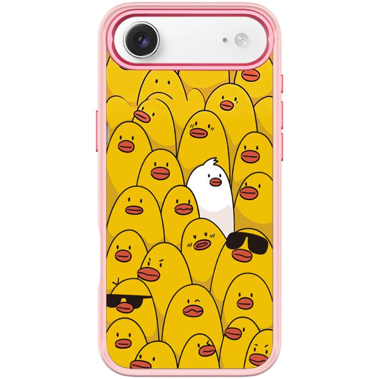 For iPhone Air Yellow Duck Pattern Magnetic Phone Case
