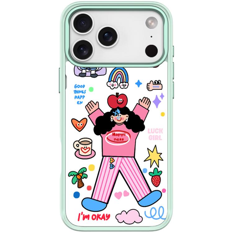 For iPhone 17 Pro Max Apple Little Girl Pattern Magnetic Phone Case