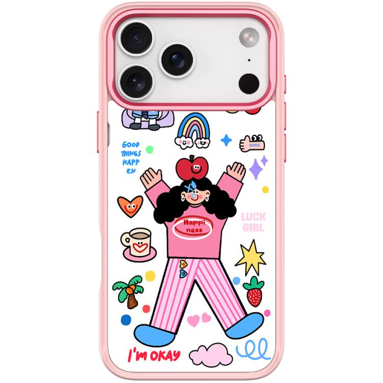For iPhone 17 Pro Apple Little Girl Pattern Magnetic Phone Case