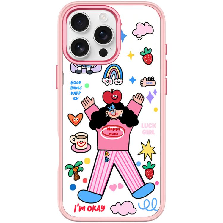 For iPhone 16 Pro Max Apple Little Girl Pattern Magnetic Phone Case