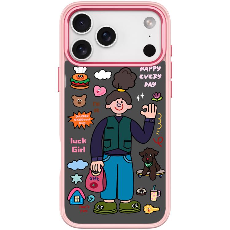 For iPhone 17 Pro Max American Girl Pattern Magnetic Phone Case