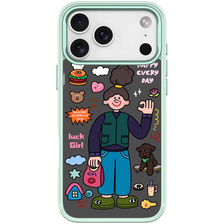 For iPhone 17 Pro Max American Girl Pattern Magnetic Phone Case
